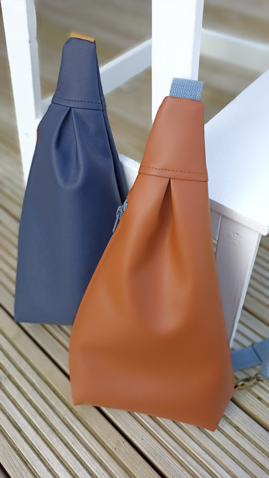 Faux Leather Sling Bag